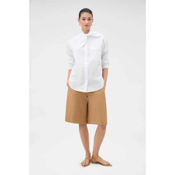 Oroton Tie Neck Shirt - Oroton Tops - Australian Heritage Luxury - Shop at Coveti