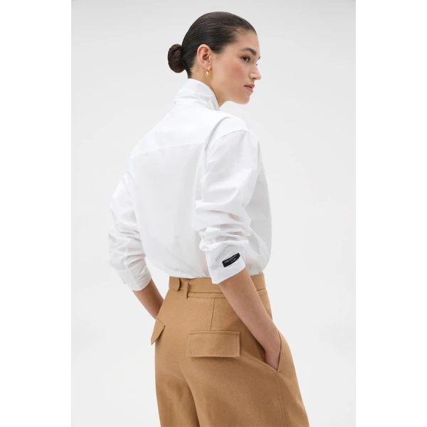 Oroton Tie Neck Shirt - Oroton Tops - Australian Heritage Luxury - Shop at Coveti