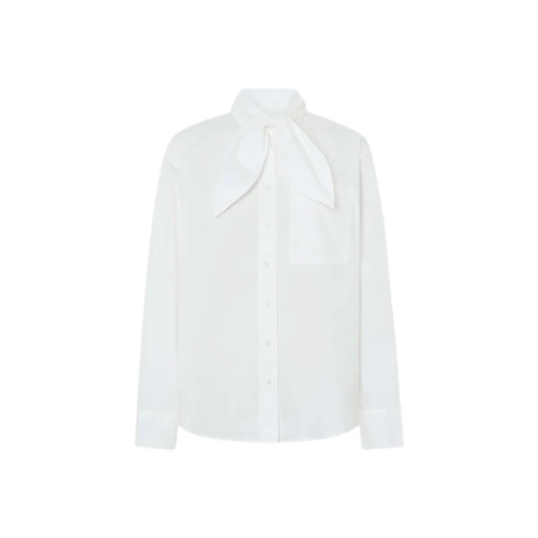 Oroton Tie Neck Shirt - Oroton Tops - Australian Heritage Luxury - Shop at Coveti