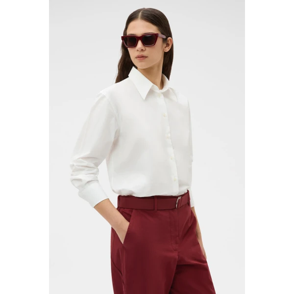 Oroton Wren Poplin Shirt - Oroton Tops - Australian Heritage Luxury - Shop at Coveti