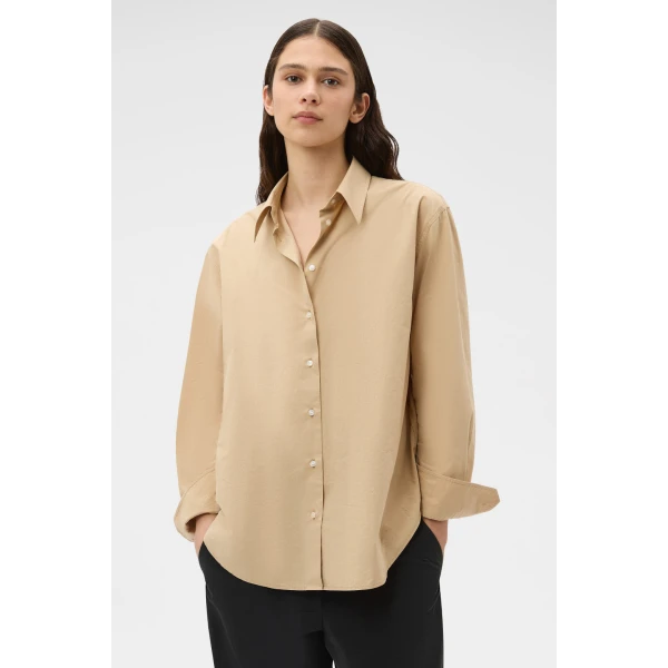 Oroton Wren Poplin Shirt - Oroton Tops - Australian Heritage Luxury - Shop at Coveti