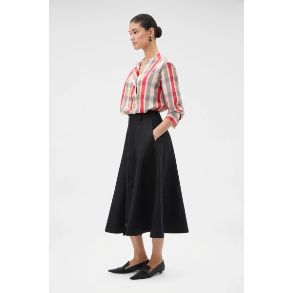 Oroton Zip Midi Skirt - Oroton Skirts - Australian Heritage Luxury - Shop at Coveti