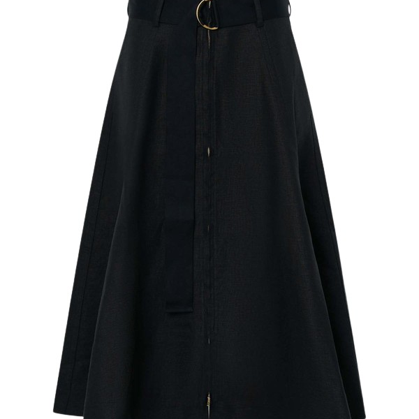 Oroton Zip Midi Skirt - Oroton Skirts - Australian Heritage Luxury - Shop at Coveti