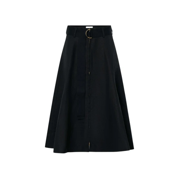 Oroton Zip Midi Skirt - Oroton Skirts - Australian Heritage Luxury - Shop at Coveti
