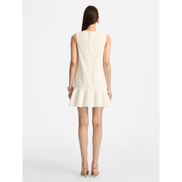 Oscar de la Renta Oscar Chain-Link Cotton Poplin Dress - Oscar de la Renta Dresses - American Couture - Shop at Coveti