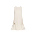 Oscar de la Renta Oscar Chain-Link Cotton Poplin Dress - Oscar de la Renta Dresses - American Couture - Shop at Coveti