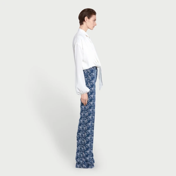 Giambattista Valli Oversize Ivory Self-Tie Neck Silk Blouse - Giambattista Valli Tops - Romantic Couture - Shop at Coveti
