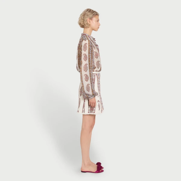 Giambattista Valli Oversize Paisley Silk Blouse - Giambattista Valli Tops - Romantic Couture - Shop at Coveti