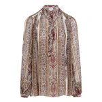 Giambattista Valli Oversize Paisley Silk Blouse - Giambattista Valli Tops - Romantic Couture - Shop at Coveti
