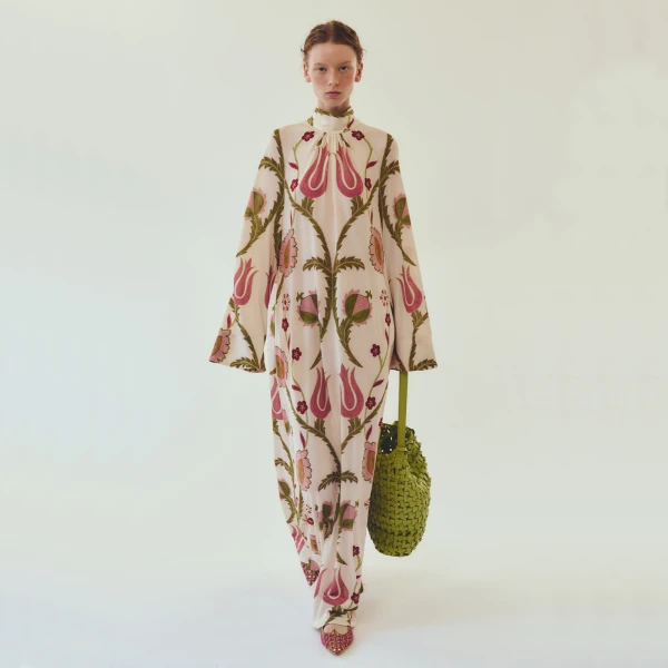 Giambattista Valli Oversize Suzani Tribute Kaftan - Giambattista Valli Dresses - Romantic Couture - Shop at Coveti