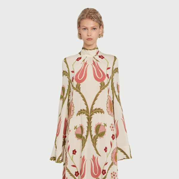 Giambattista Valli Oversize Suzani Tribute Kaftan - Giambattista Valli Dresses - Romantic Couture - Shop at Coveti