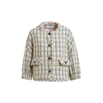 Essentiel Antwerp Oversized bouclé jacket with trim detailing - Essentiel Antwerp Jackets - Colorful Belgian Design - Shop at Coveti