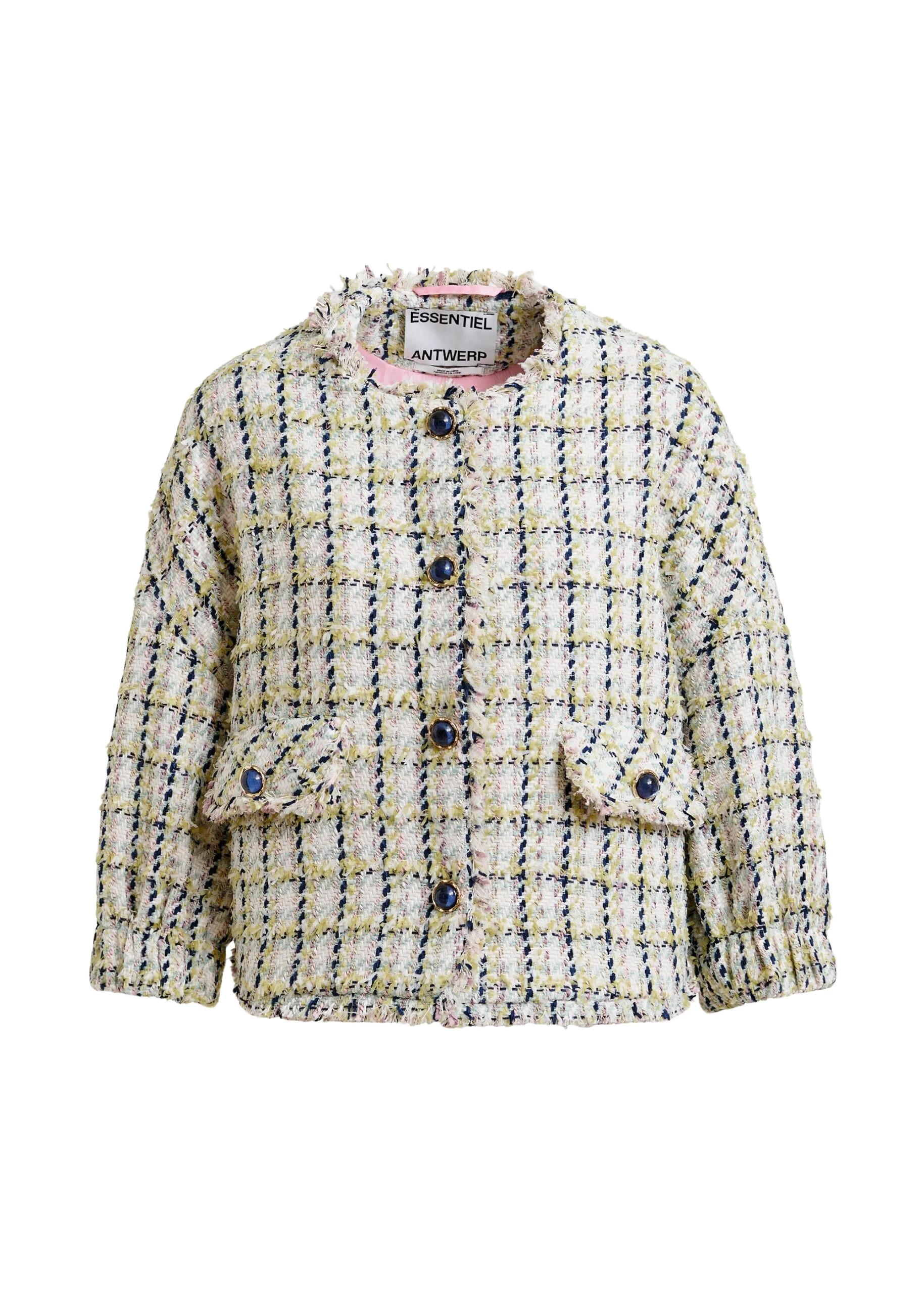 Oversized-boucle-jacket-with-trim-detailing-Essentiel-Antwerp-Jackets-scaled13514_nobg Essentiel Antwerp Oversized bouclé jacket with trim detailing - Essentiel Antwerp Jackets - Colorful Belgian Design - Shop at Coveti