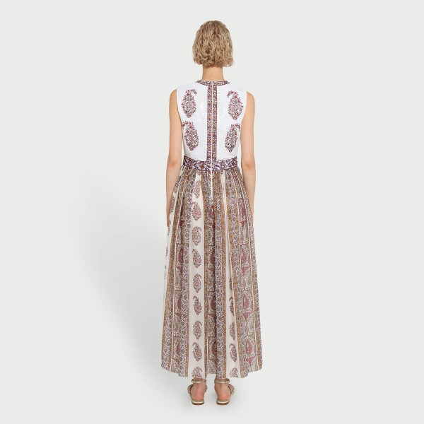 Giambattista Valli Paisley Midi Dress In Two Fabrics - Giambattista Valli Dresses - Romantic Couture - Shop at Coveti