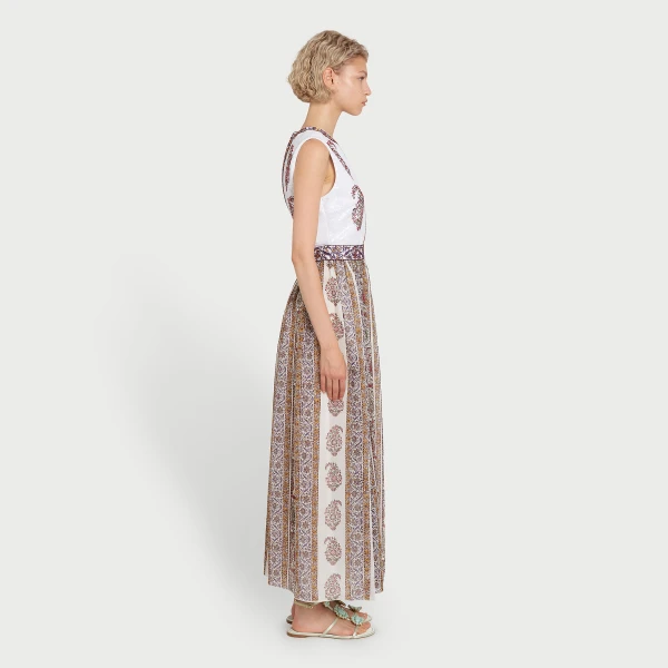 Giambattista Valli Paisley Midi Dress In Two Fabrics - Giambattista Valli Dresses - Romantic Couture - Shop at Coveti