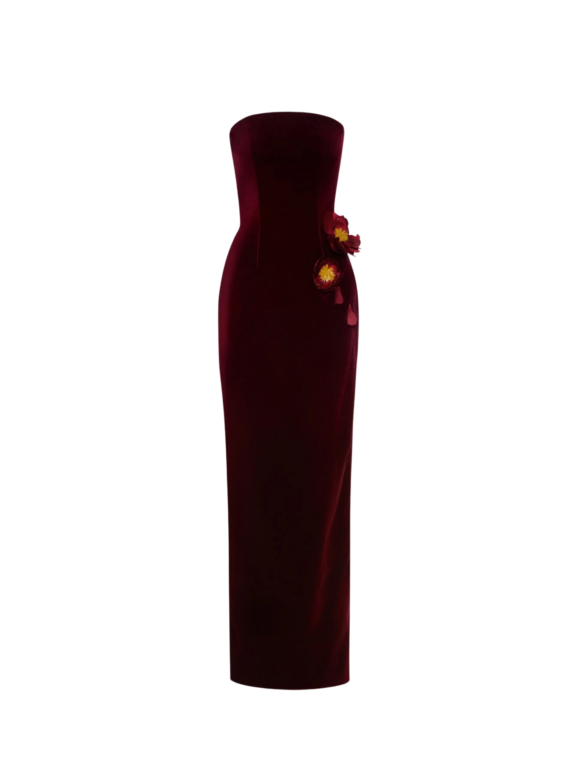Peony-Applique-Velvet-Gown-Oscar-de-la-Renta-Dresses-scaled18370_nobg Oscar de la Renta Peony Appliqué Velvet Gown - Oscar de la Renta Dresses - American Couture - Shop at Coveti