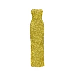 Oscar de la Renta Peony Sequin and Raffia Embroidered Gown - Oscar de la Renta Dresses - American Couture - Shop at Coveti