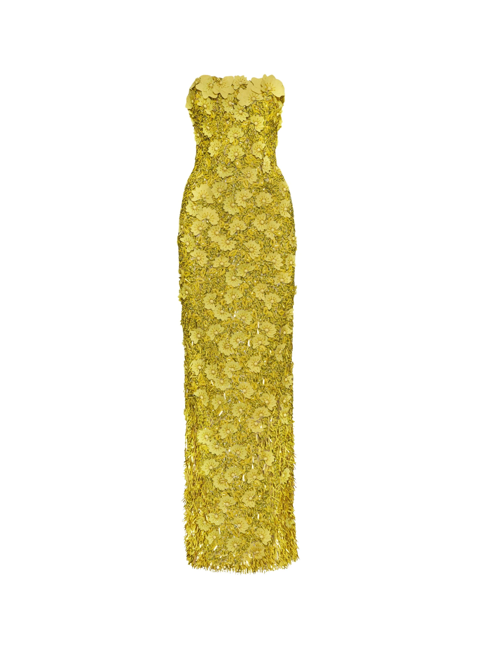 Peony-Sequin-and-Raffia-Embroidered-Gown-Oscar-de-la-Renta-Dresses19004_nobg Oscar de la Renta Peony Sequin and Raffia Embroidered Gown - Oscar de la Renta Dresses - American Couture - Shop at Coveti