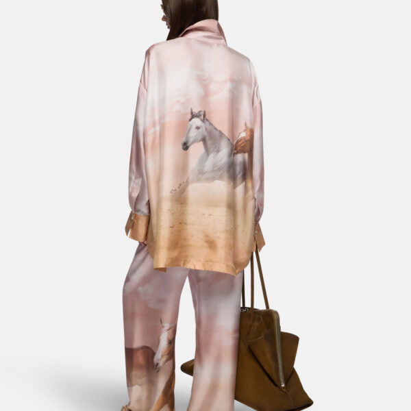 The Attico Pink Shades Long Pant - The Attico Pants - Designed by Gilda Ambrosio & Giorgia Tordini - Shop at Coveti
