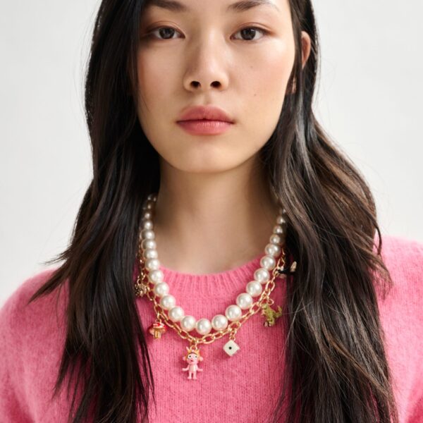 Essentiel Antwerp Pink angora blend knit - Essentiel Antwerp Knitwear - Colorful Belgian Design - Shop at Coveti