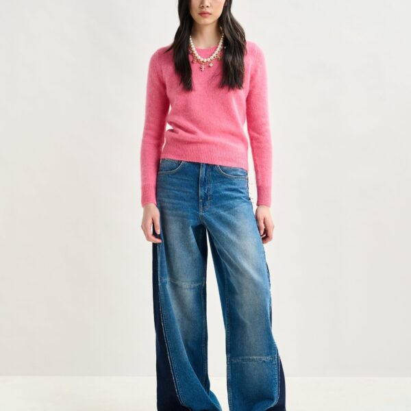 Essentiel Antwerp Pink angora blend knit - Essentiel Antwerp Knitwear - Colorful Belgian Design - Shop at Coveti