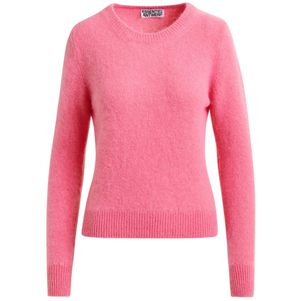 Essentiel Antwerp Pink angora blend knit - Essentiel Antwerp Knitwear - Colorful Belgian Design - Shop at Coveti