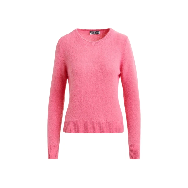 Essentiel Antwerp Pink angora blend knit - Essentiel Antwerp Knitwear - Colorful Belgian Design - Shop at Coveti