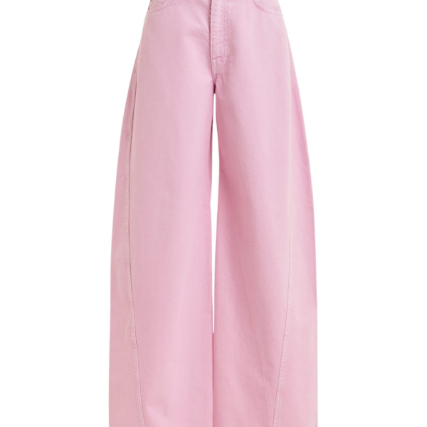 Essentiel Antwerp Pink barrel-leg jeans - Essentiel Antwerp Pants - Colorful Belgian Design - Shop at Coveti