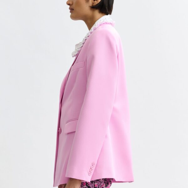 Essentiel Antwerp Pink single-breasted blazer - Essentiel Antwerp Jackets - Colorful Belgian Design - Shop at Coveti