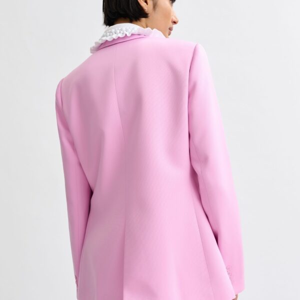 Essentiel Antwerp Pink single-breasted blazer - Essentiel Antwerp Jackets - Colorful Belgian Design - Shop at Coveti
