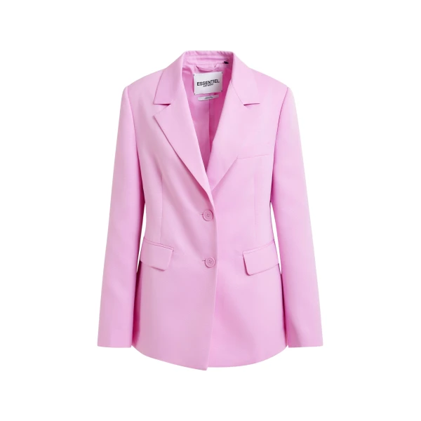 Essentiel Antwerp Pink single-breasted blazer - Essentiel Antwerp Jackets - Colorful Belgian Design - Shop at Coveti