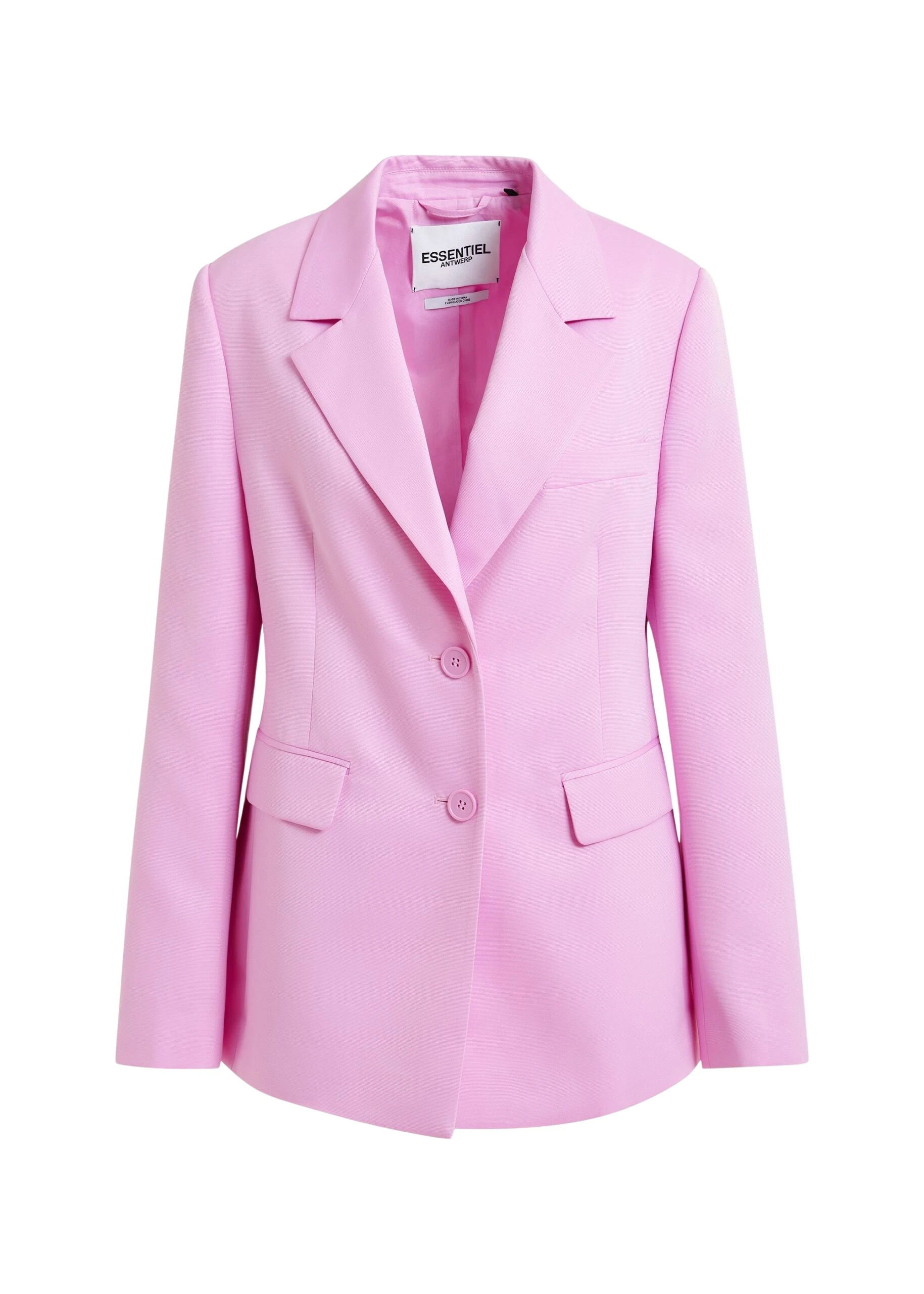 Essentiel Antwerp Pink single-breasted blazer - Essentiel Antwerp Jackets - Colorful Belgian Design - Shop at Coveti