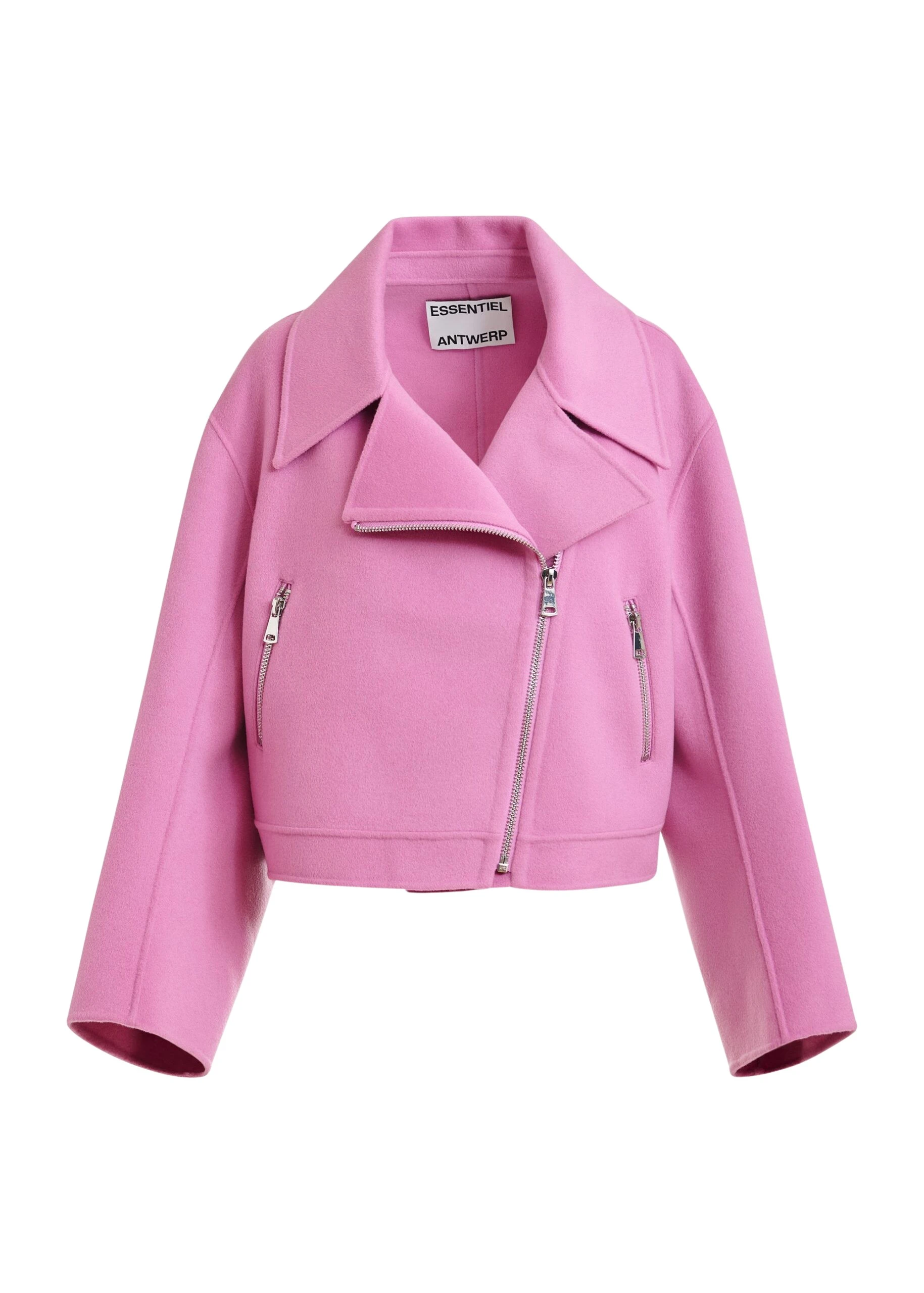 Pink-wool-double-faced-jacket-Essentiel-Antwerp-Jackets-scaled53575_nobg Essentiel Antwerp Pink wool double-faced jacket - Essentiel Antwerp Jackets - Colorful Belgian Design - Shop at Coveti