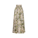 Oscar de la Renta Porcelain Flower Chiffon Maxi Skirt - Oscar de la Renta Skirts - American Couture - Shop at Coveti