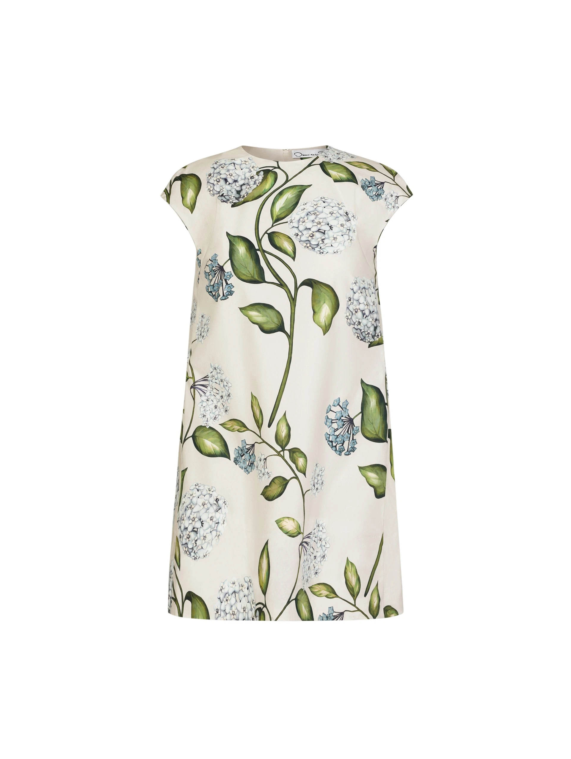 Porcelain-Flower-Cotton-Poplin-Mini-Dress-Oscar-de-la-Renta-Dresses30389_nobg Oscar de la Renta Porcelain Flower Cotton Poplin Mini Dress - Oscar de la Renta Dresses - American Couture - Shop at Coveti