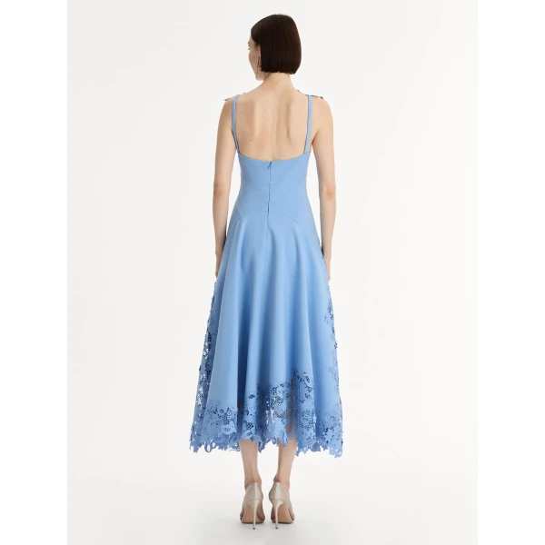 Oscar de la Renta Porcelain Flower Guipure Dress - Oscar de la Renta Dresses - American Couture - Shop at Coveti