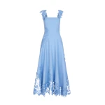 Oscar de la Renta Porcelain Flower Guipure Dress - Oscar de la Renta Dresses - American Couture - Shop at Coveti