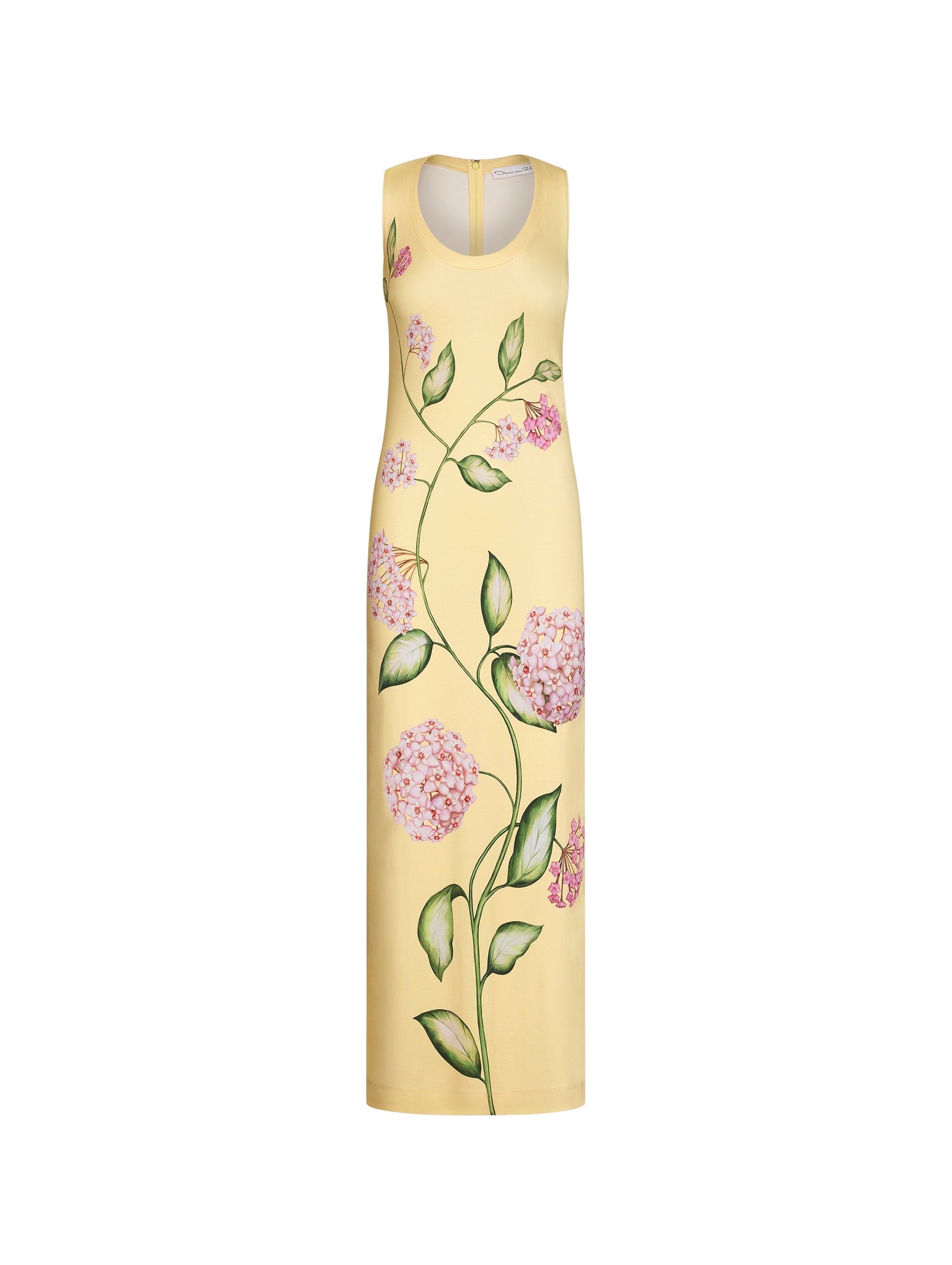 Oscar de la Renta Porcelain Flower Jersey Dress