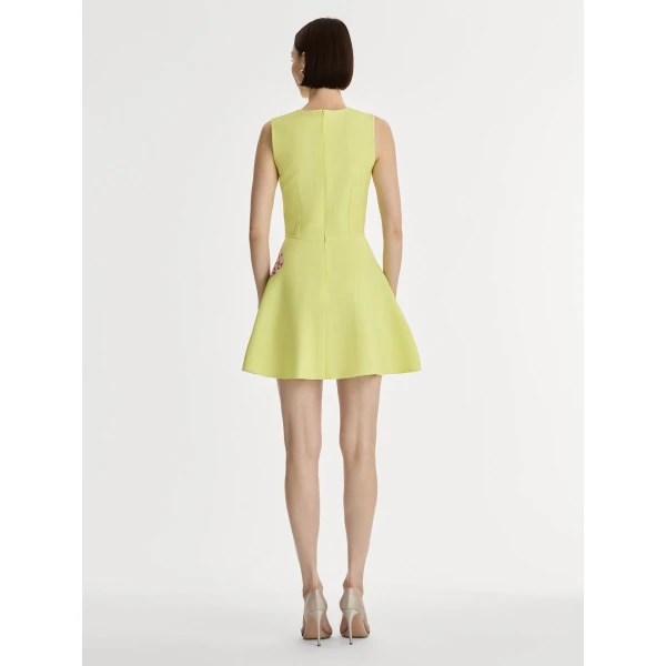 Oscar de la Renta Porcelain Flower Mini Dress - Oscar de la Renta Dresses - American Couture - Shop at Coveti