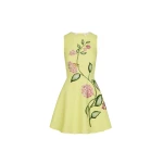 Oscar de la Renta Porcelain Flower Mini Dress - Oscar de la Renta Dresses - American Couture - Shop at Coveti