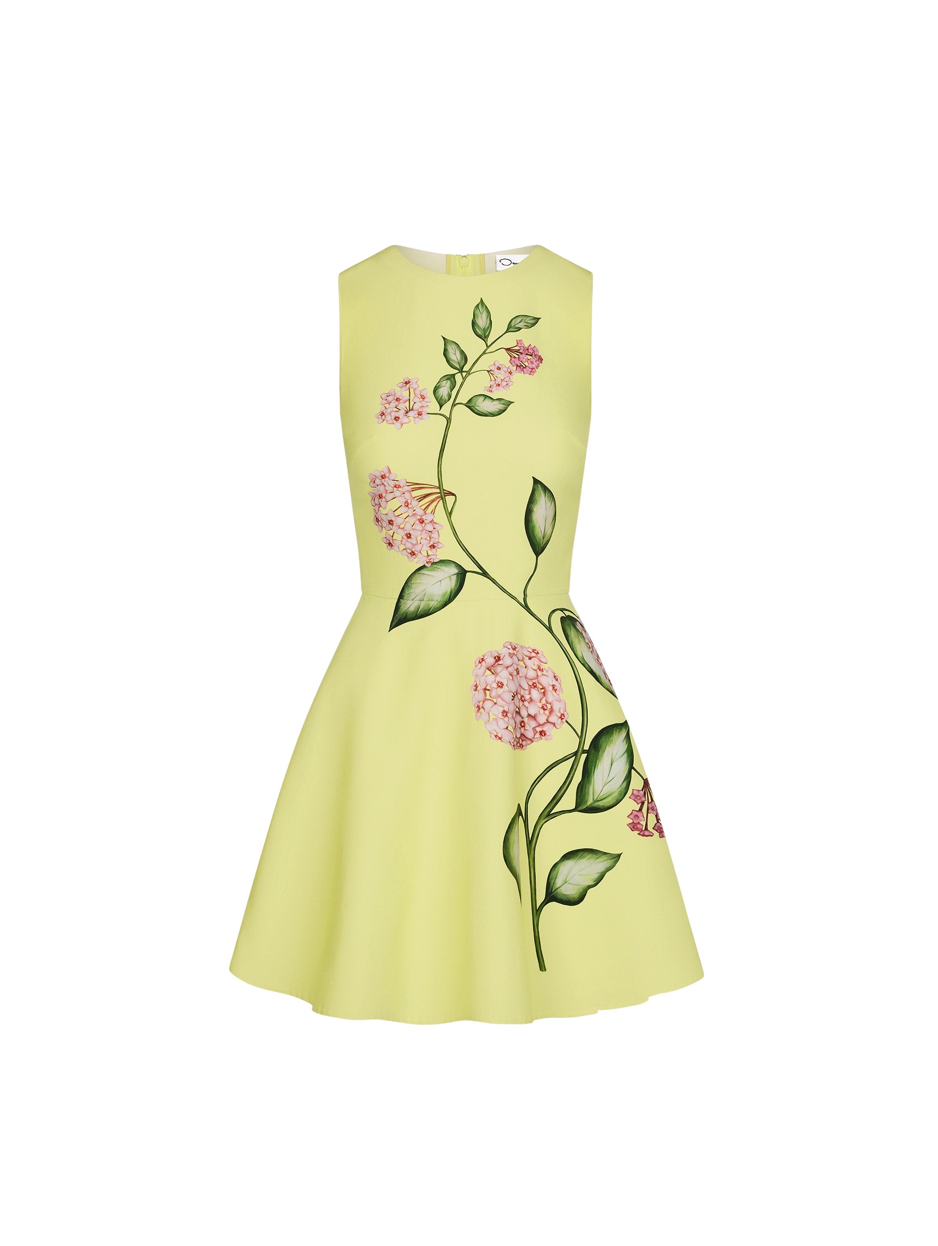 Oscar de la Renta Porcelain Flower Mini Dress