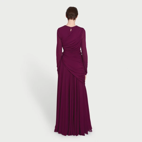 Giambattista Valli Purple Draped Maxi Dress - Giambattista Valli Dresses - Romantic Couture - Shop at Coveti