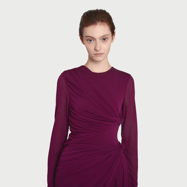 Giambattista Valli Purple Draped Maxi Dress - Giambattista Valli Dresses - Romantic Couture - Shop at Coveti