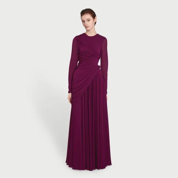 Giambattista Valli Purple Draped Maxi Dress - Giambattista Valli Dresses - Romantic Couture - Shop at Coveti