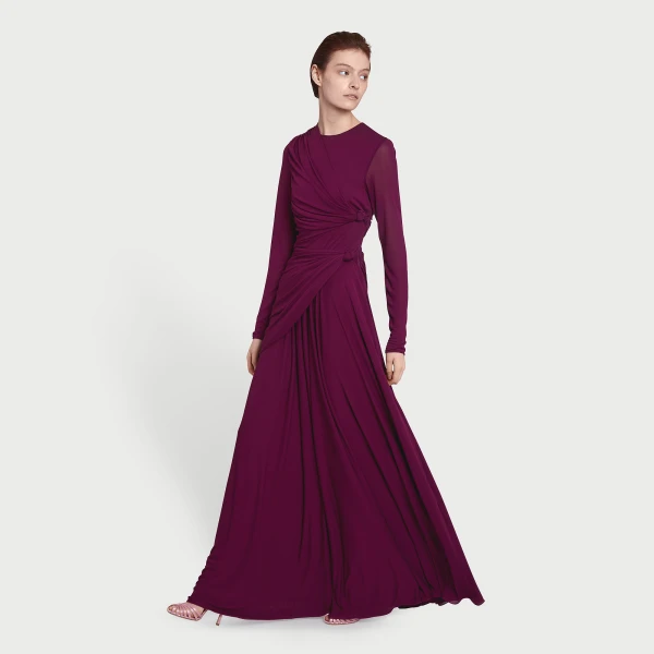 Giambattista Valli Purple Draped Maxi Dress - Giambattista Valli Dresses - Romantic Couture - Shop at Coveti