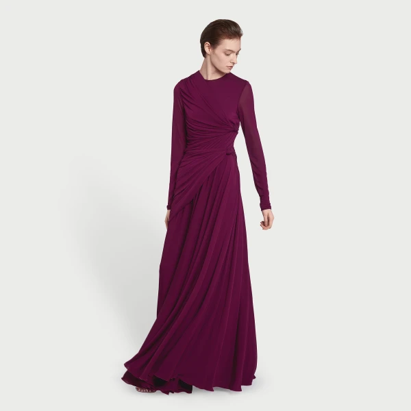 Giambattista Valli Purple Draped Maxi Dress - Giambattista Valli Dresses - Romantic Couture - Shop at Coveti