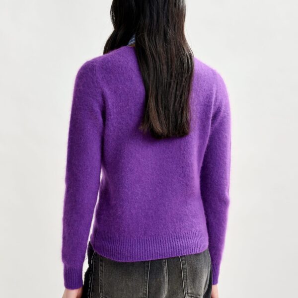 Essentiel Antwerp Purple angora blend knit - Essentiel Antwerp Knitwear - Colorful Belgian Design - Shop at Coveti