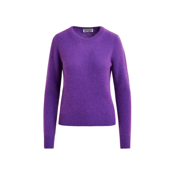 Essentiel Antwerp Purple angora blend knit - Essentiel Antwerp Knitwear - Colorful Belgian Design - Shop at Coveti