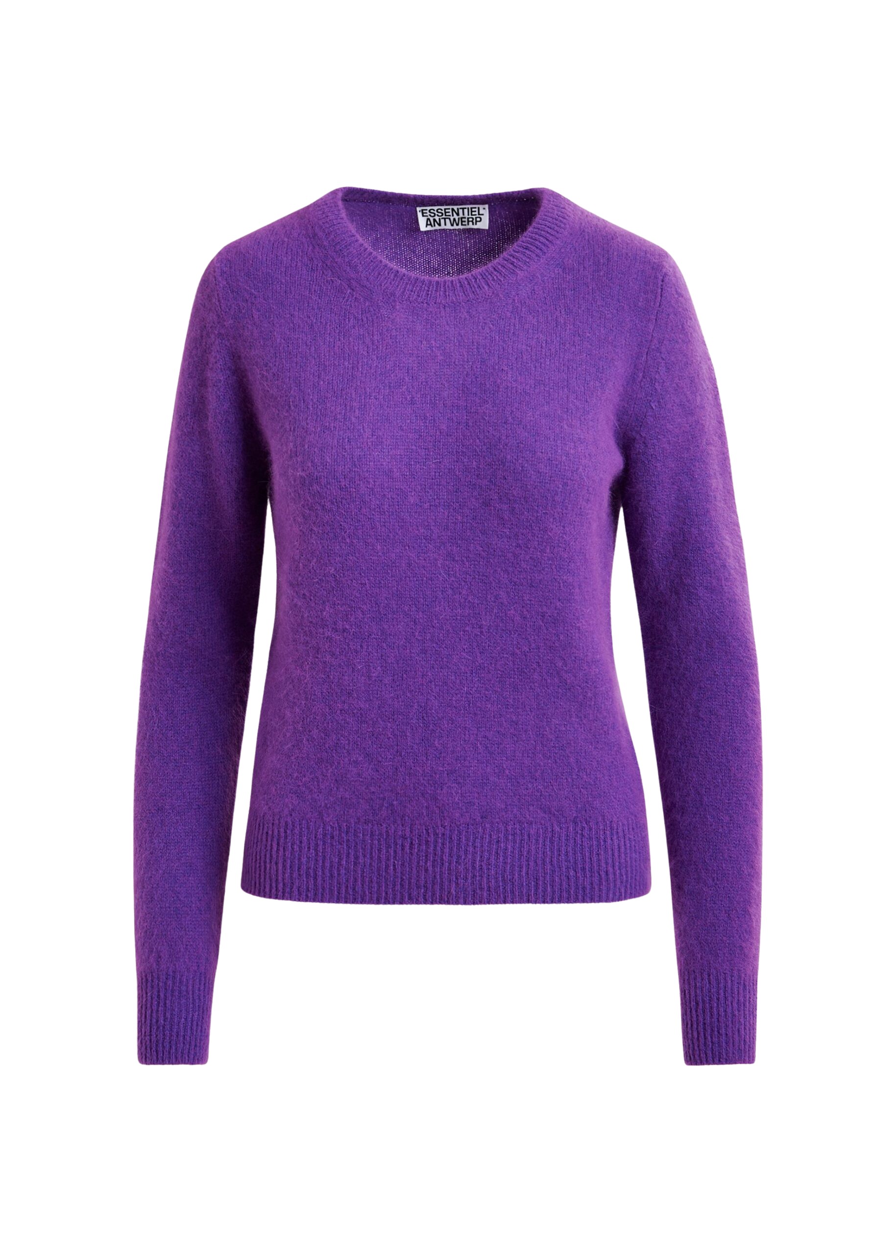 Essentiel Antwerp Purple angora blend knit - Essentiel Antwerp Knitwear - Colorful Belgian Design - Shop at Coveti