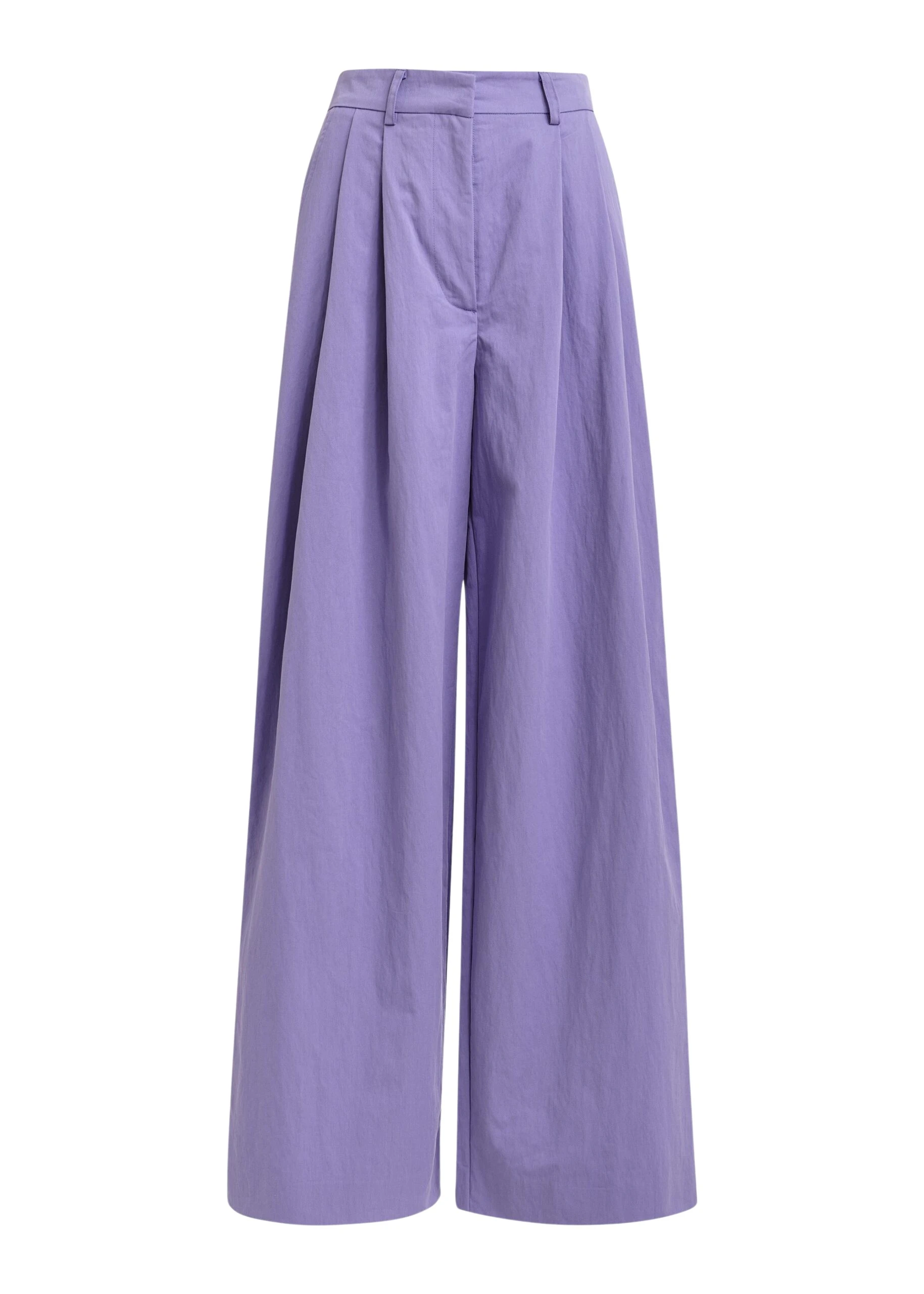 Essentiel Antwerp Purple pleated wide-leg pants - Essentiel Antwerp Pants - Colorful Belgian Design - Shop at Coveti